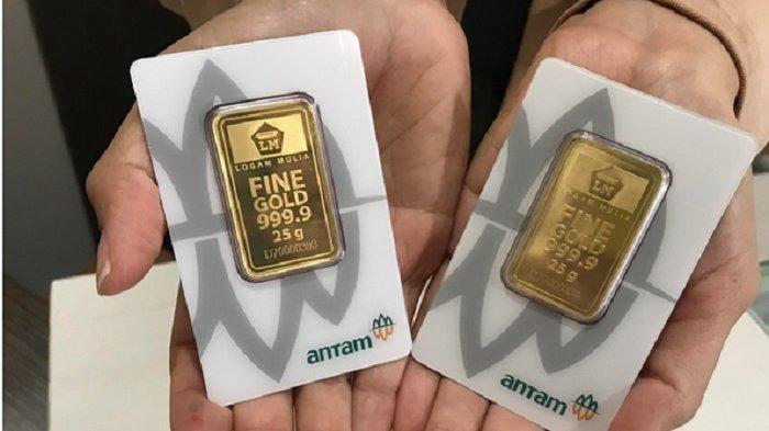 Harga Emas Antam Hari Ini Turun Rp13.000