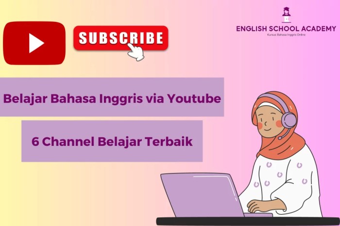 Belajar Bahasa Inggris via Youtube: 6 Channel Belajar Terbaik! 7 Channel YouTube Edukasi Bahasa Inggris