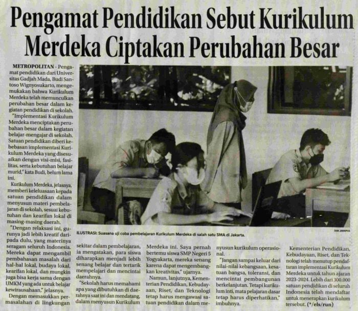 Kurikulum Edukasi Terbaru dari Pemerintah